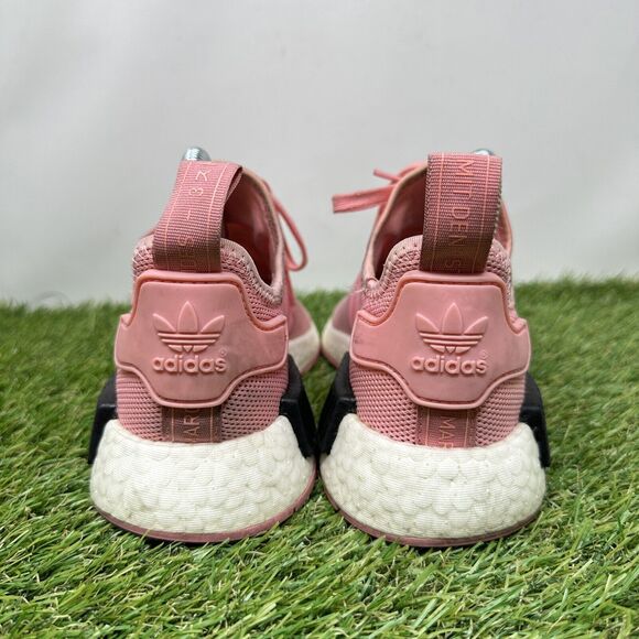 Adidas NMD R1 Girls Size 4Y Pink Black Athletic Running Shoes Sneakers B42086 - Picture 9 of 13